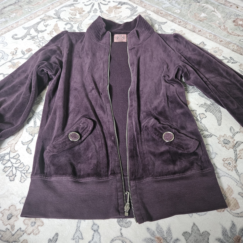 Juicy Couture Deep Purple Bomber Jacket